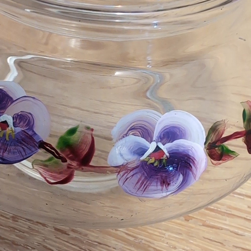 Hand Painted Apothecary Covered Dish - Picture 5 of 6
